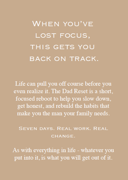 7-Day Fatherhood Rebuild Plan (Digital Download)