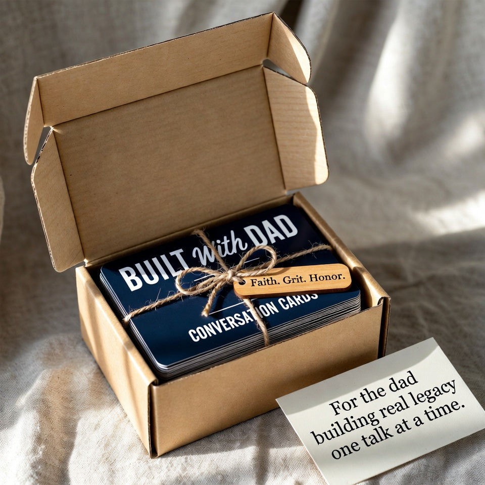 Dad & Kid Conversation Cards (Digital Download) – BUILT WITH DAD